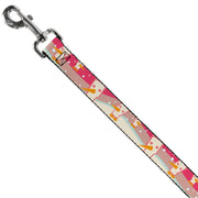Dog Leash - Block Penguins Mauve
