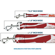 Dog Leash - Bacon CLOSE-UP