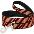 Load image into Gallery viewer, Dog Leash - Bacon Slices Maroon

