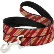Dog Leash - Bacon Slices Red