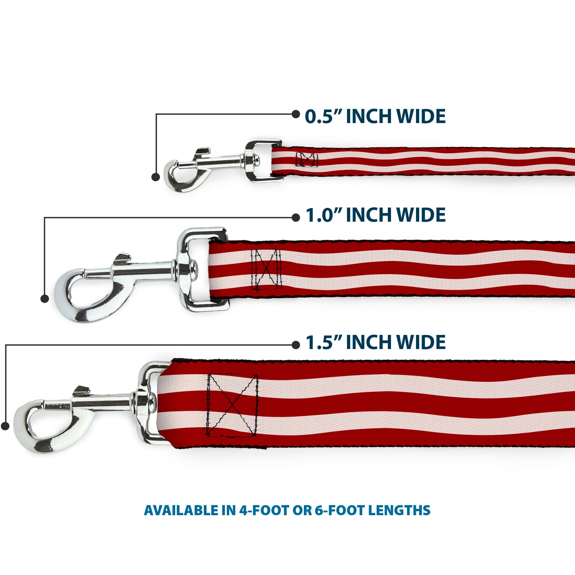 Dog Leash - Bacon Stripe
