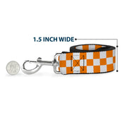 Dog Leash - Checker White/TN Orange