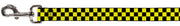 Dog Leash - Checker Black/Neon Yellow