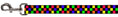 Load image into Gallery viewer, Dog Leash - Checker Black/Multi Neon
