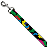 Dog Leash - Camo Multi Neon