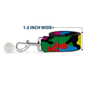 Dog Leash - Camo Multi Neon