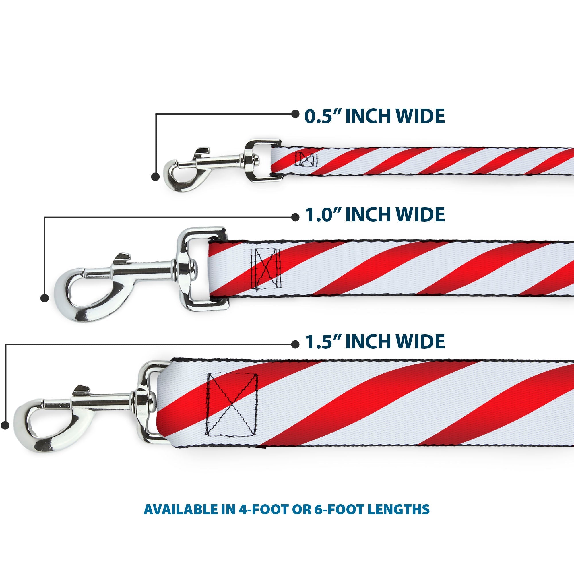 Dog Leash - Candy Cane