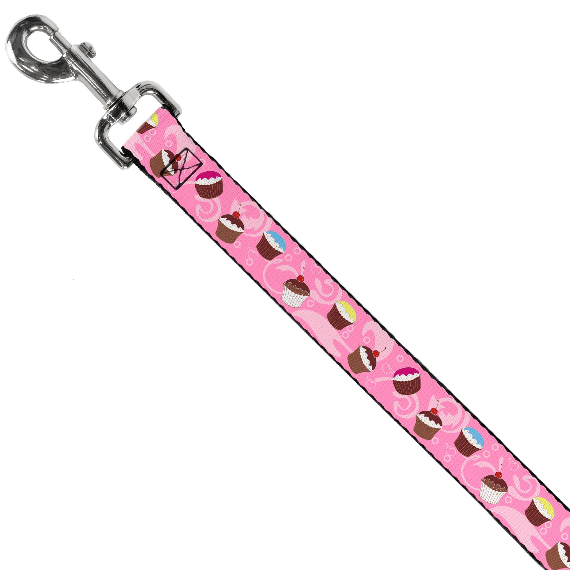 Dog Leash - Cupcake Swirls Pink/Multi Color