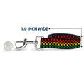 Load image into Gallery viewer, Dog Leash - Checker Black/Rasta
