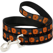 Dog Leash - Cassette Splatter Gray/Orange
