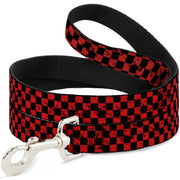 Dog Leash - Checker Weathered Black/Red