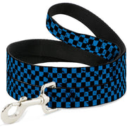 Dog Leash - Checker Weathered Black/Turquoise