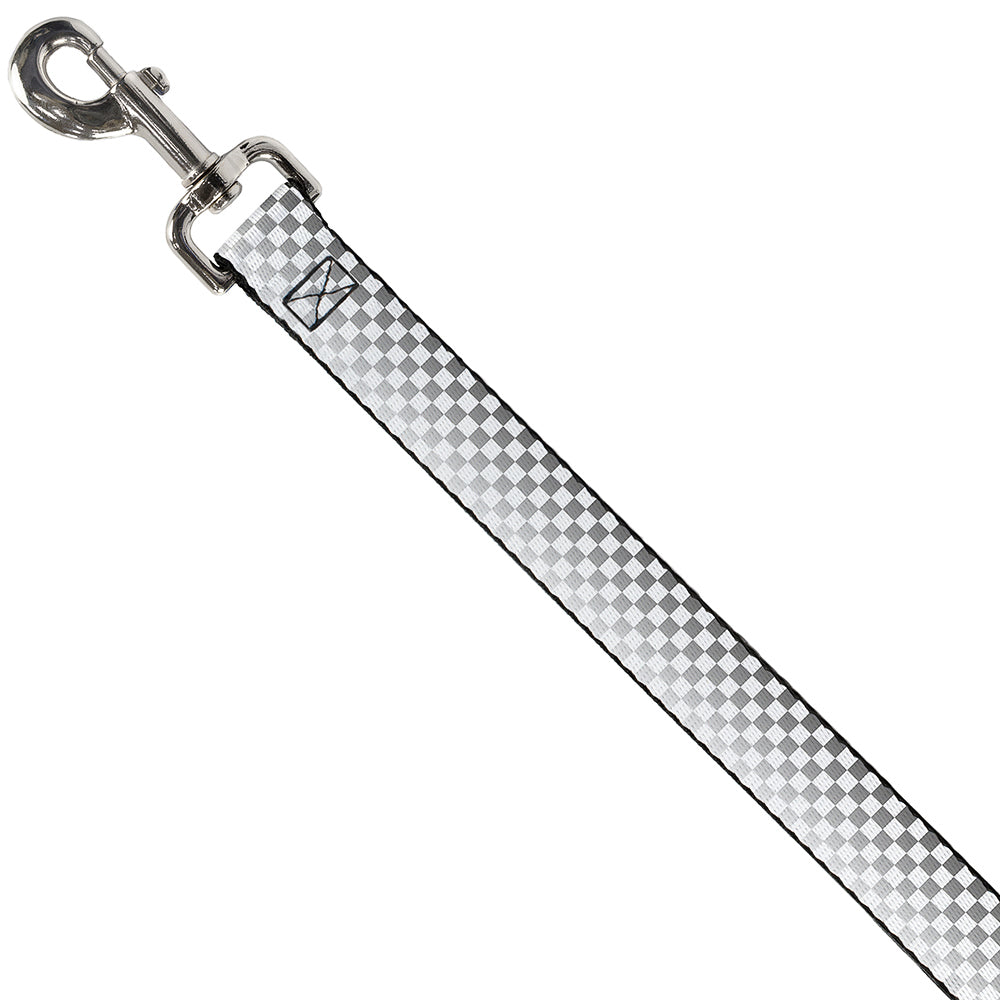 Dog Leash - Checker Black/White Fade Out