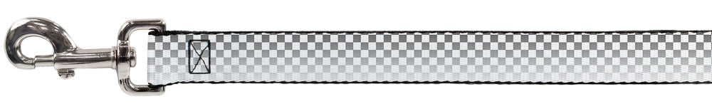 Dog Leash - Checker Black/White Fade Out
