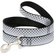 Dog Leash - Checker Black/White Fade Out
