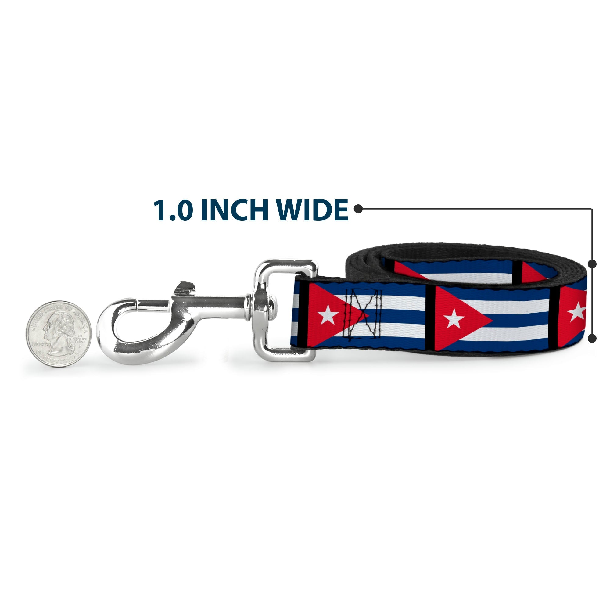 Dog Leash - Cuba Flags