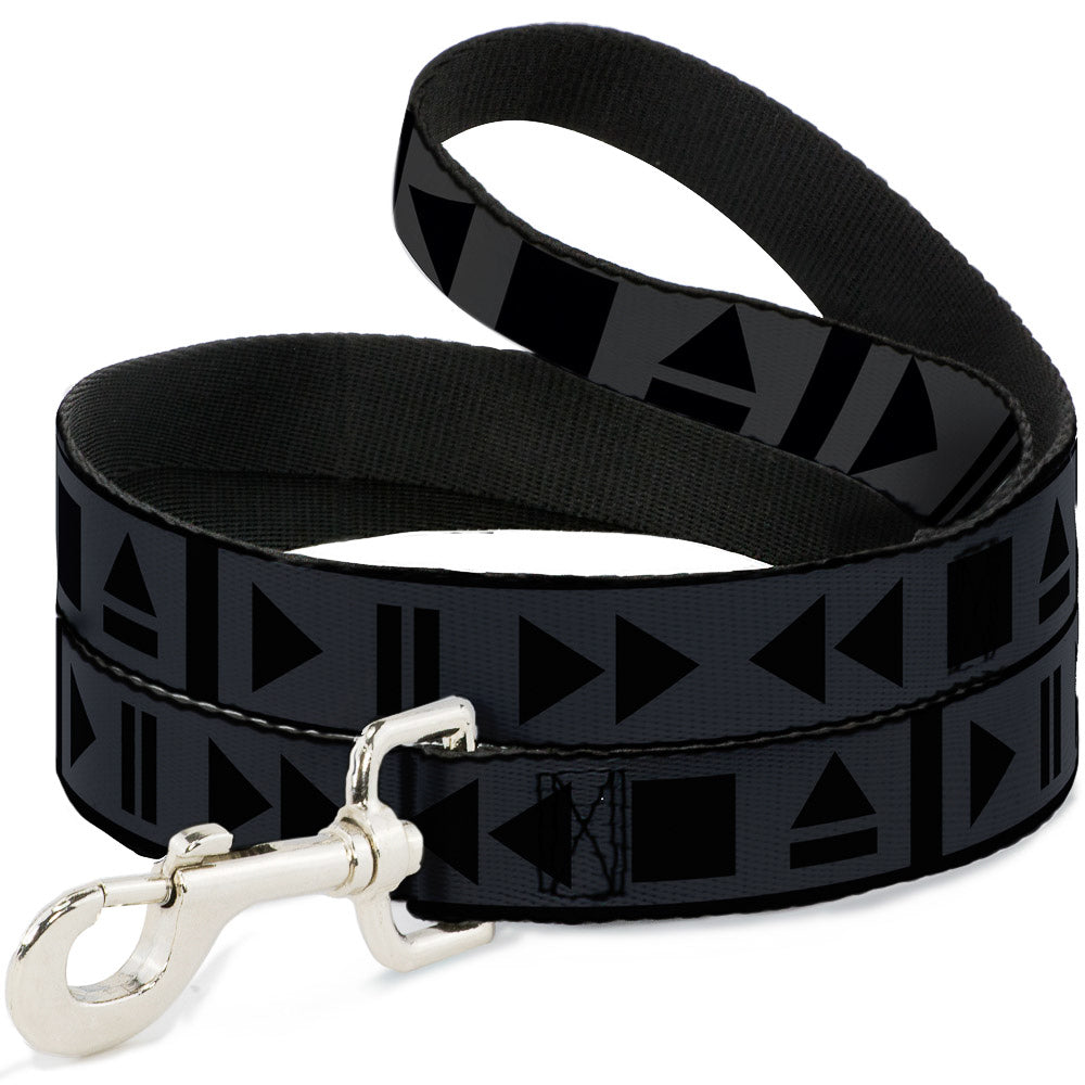 Dog Leash - Control Buttons Black/Gray