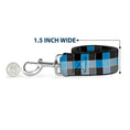 Load image into Gallery viewer, Dog Leash - Checker Mosaic Blue
