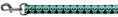Load image into Gallery viewer, Dog Leash - Checker & Stripe Skulls Black/White/Green
