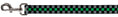 Load image into Gallery viewer, Dog Leash - Checker Black/Gray/1 Green
