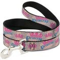 Load image into Gallery viewer, Dog Leash - Crown Princess Oval Baby Pink/Baby Blue
