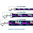 Load image into Gallery viewer, Dog Leash - Crown Princess Oval Black/Turquoise
