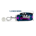 Load image into Gallery viewer, Dog Leash - Crown Princess Oval Black/Turquoise
