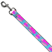 Dog Leash - Crown Princess Oval Pink/Turquoise