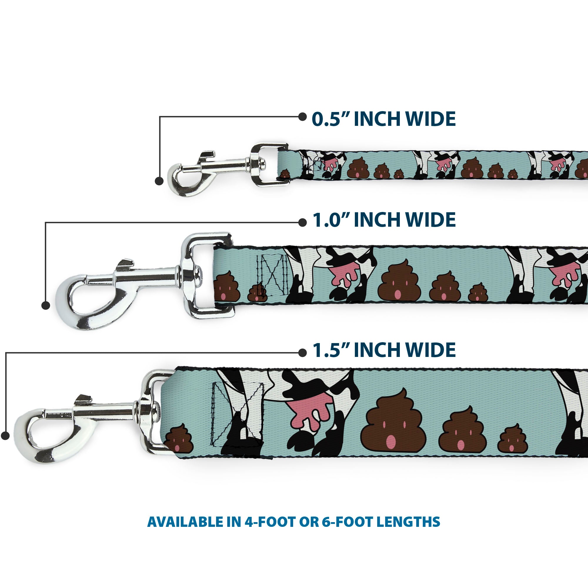 Dog Leash - Cow Poops Color
