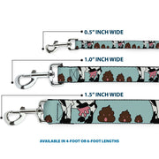 Dog Leash - Cow Poops Color