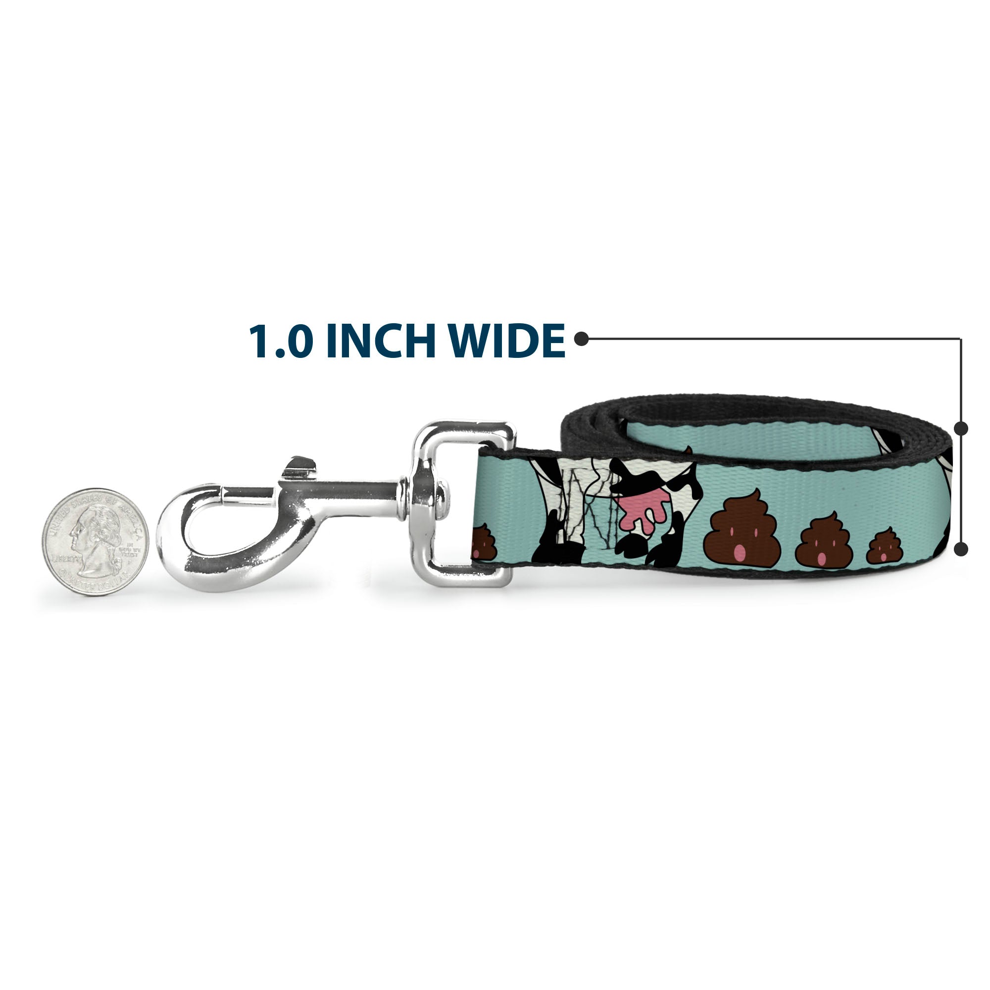Dog Leash - Cow Poops Color