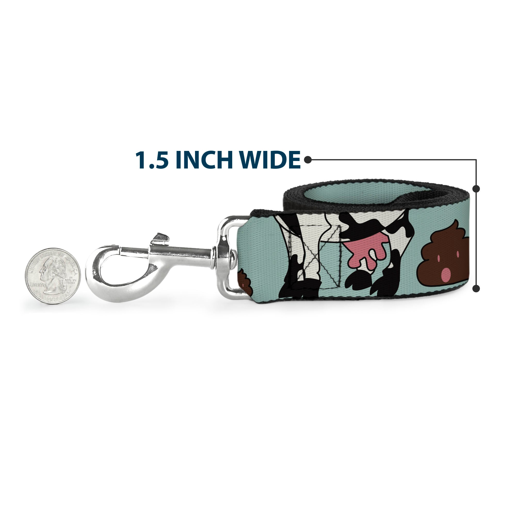 Dog Leash - Cow Poops Color