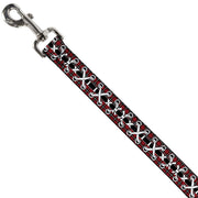 Dog Leash - Corset Lace Up Red Plaid/Black