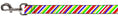 Load image into Gallery viewer, Dog Leash - Diagonal Stripes White/Multi Neon
