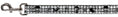 Load image into Gallery viewer, Dog Leash - Diamonds White/Gray w/Skulls
