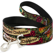 Dog Leash - Death Before Dishonor Olive