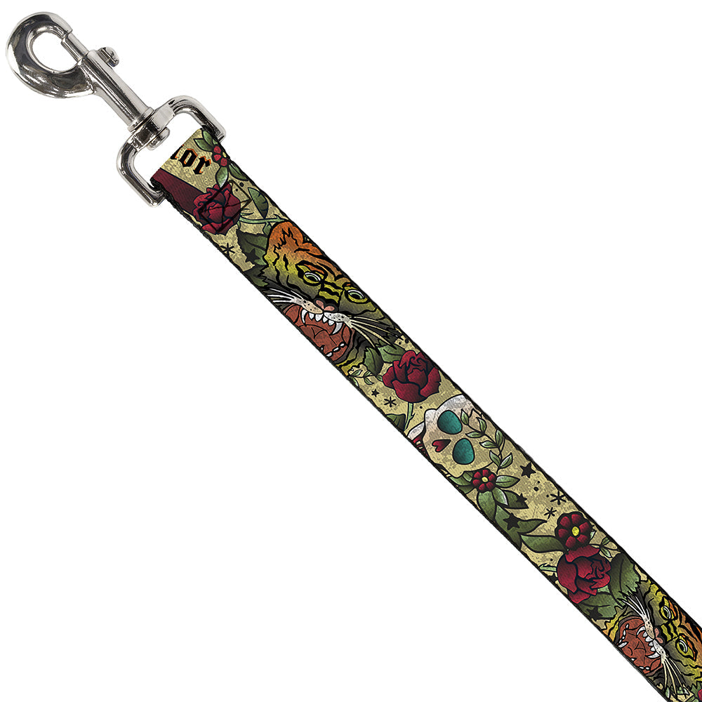Dog Leash - Death Before Dishonor Tan
