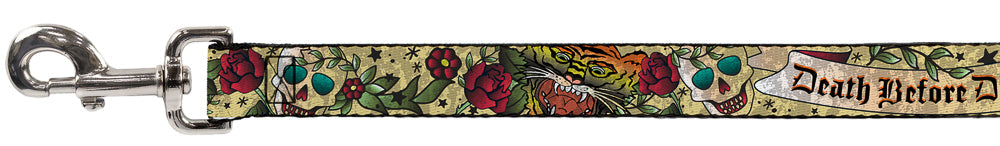 Dog Leash - Death Before Dishonor Tan