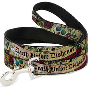 Dog Leash - Death Before Dishonor Tan