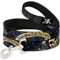 Load image into Gallery viewer, Dog Leash - Dead Men Tell No Tales Gray
