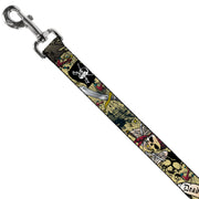 Dog Leash - Dead Men Tell No Tales Tan