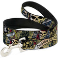 Load image into Gallery viewer, Dog Leash - Dead Men Tell No Tales Tan
