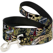 Dog Leash - Dead Men Tell No Tales Tan