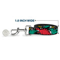 Load image into Gallery viewer, Dog Leash - Dinosaurs/Paint Splatter Black/White/Multi Color
