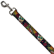Dog Leash - Death Before Dishonor CLOSE-UP Black