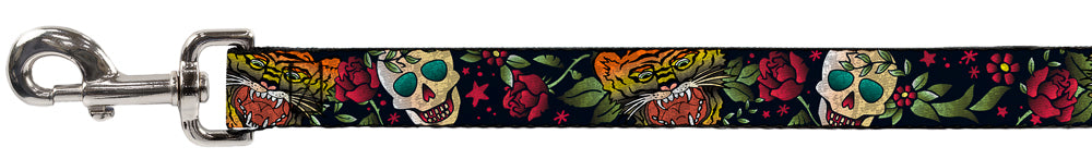 Dog Leash - Death Before Dishonor CLOSE-UP Black