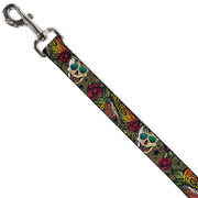 Dog Leash - Death Before Dishonor CLOSE-UP Olive