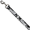 Load image into Gallery viewer, Dog Leash - Death or Glory Black/White
