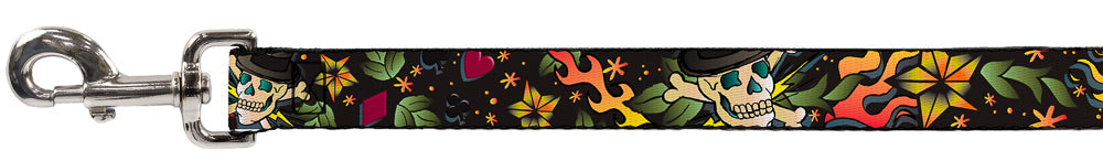 Dog Leash - Death or Glory CLOSE-UP Black