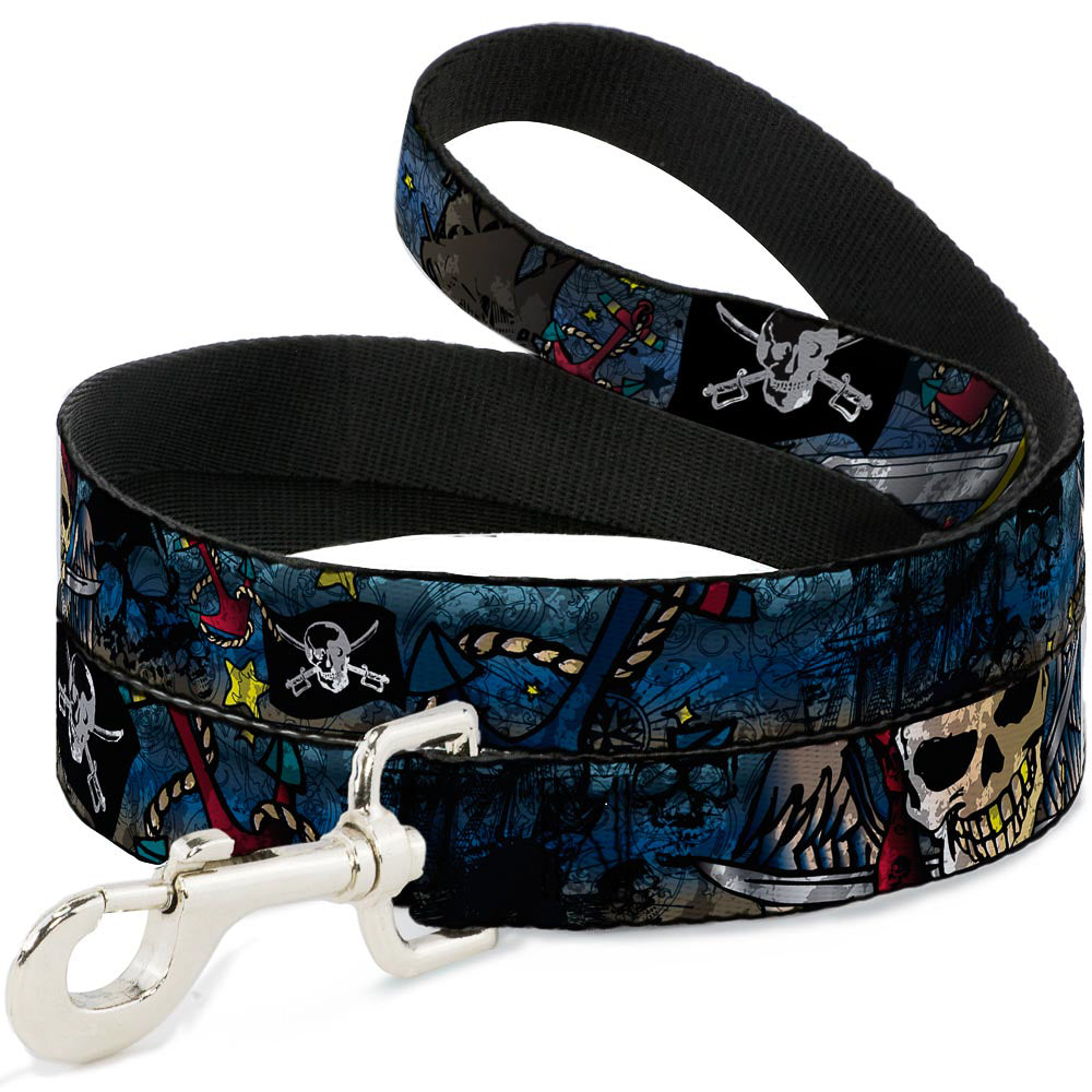 Dog Leash - Dead Men Tell No Tales CLOSE-UP Turquoise
